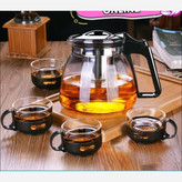 قوری 950 میل و 4 عدد فنجان وارداتی جعبه کادویی