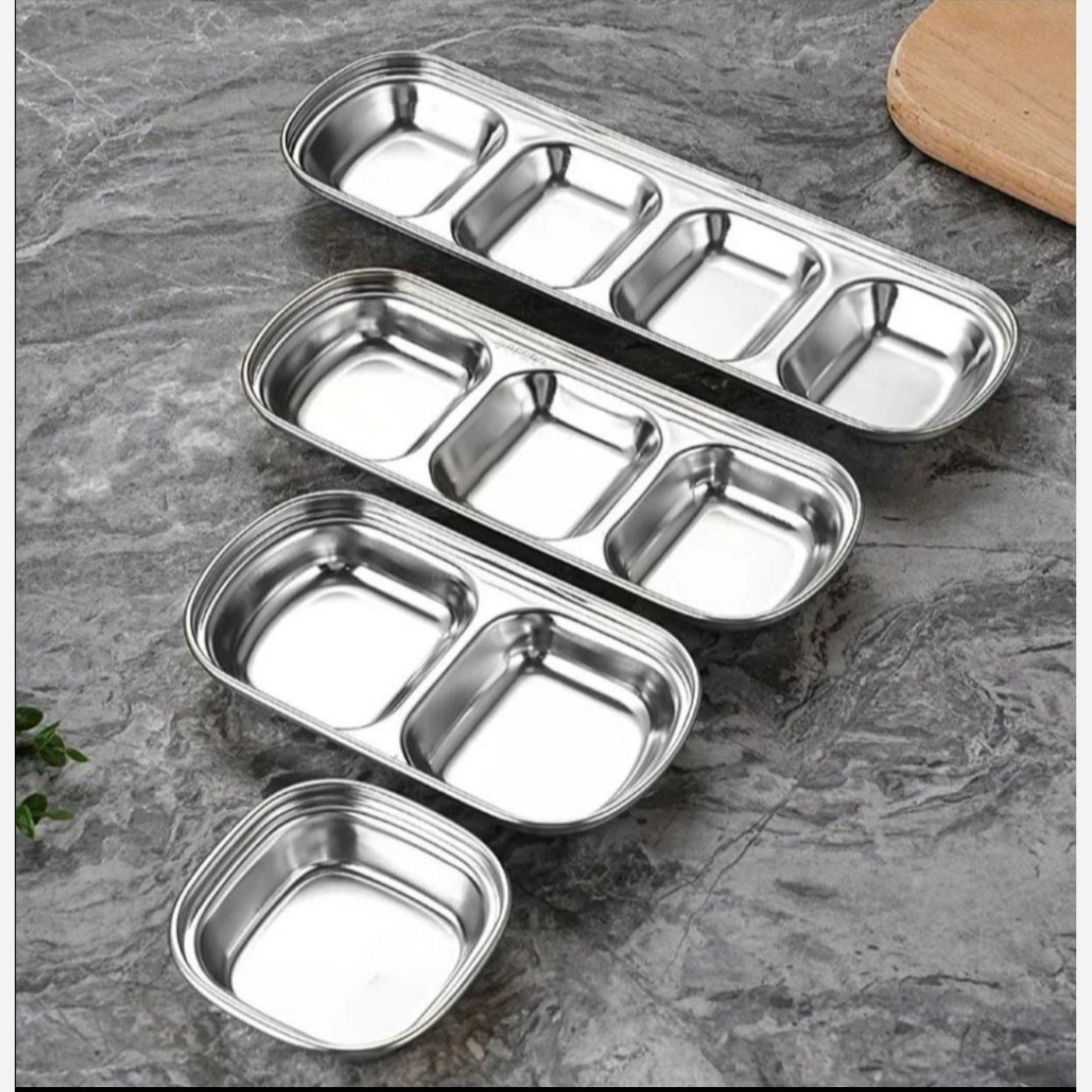 مزه خوری استیل سیلور 3 خانه