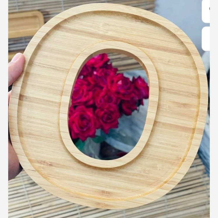 اردوخوری 4 تکه LOVE بامبو بزرگ