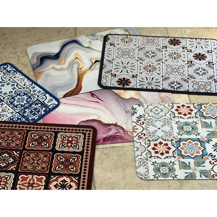 مت سیلیکونی طرحدار (پد شیرینی پزی) بزرگ 35x50 رنگبندی