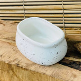پیاله گود چینی (کاسه ماست خوری) طرح گرانیت تک رنگ 10*7