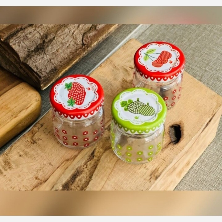بانکه شیشه ای درب دار 4/5 سانتی