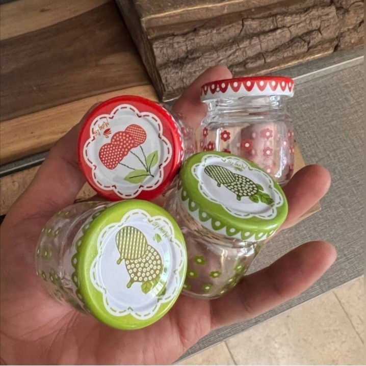 بانکه شیشه ای درب دار 4/5 سانتی
