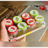 بانکه شیشه ای درب دار 4/5 سانتی