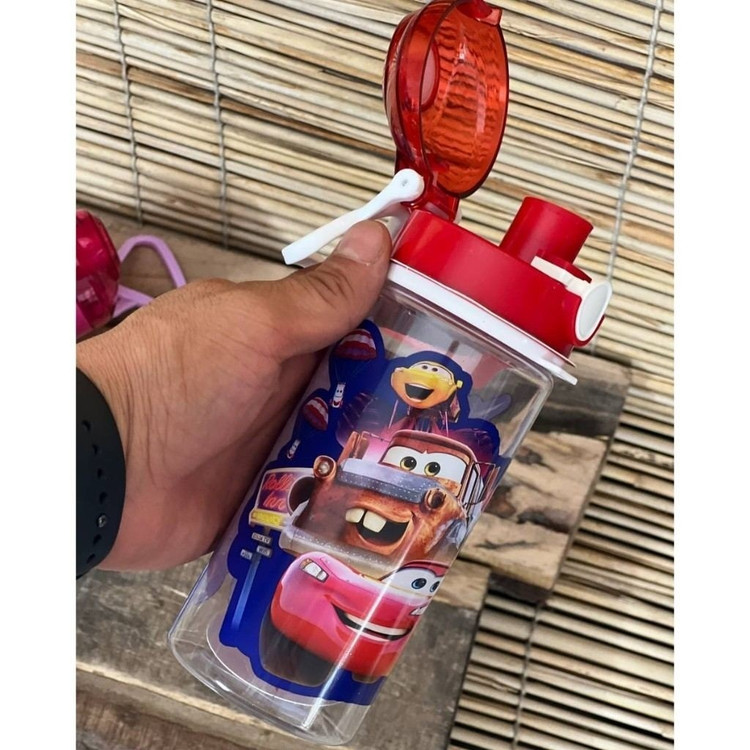 قمقمه کودک (بطری آب) کارتونی 550 میلی لیتر نشکن فاقد BPA